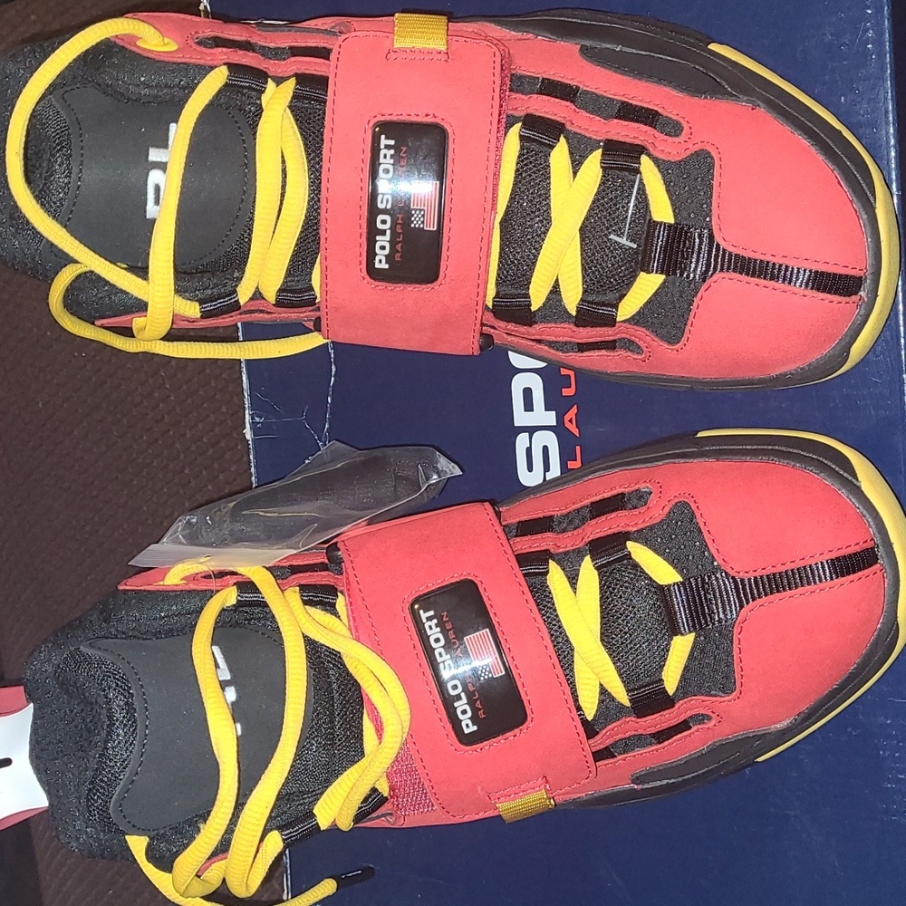 🔴🔴SOLD🔴🔴New Polo Sport by Ralph Lauren Nubuck Hi-Tops size 9